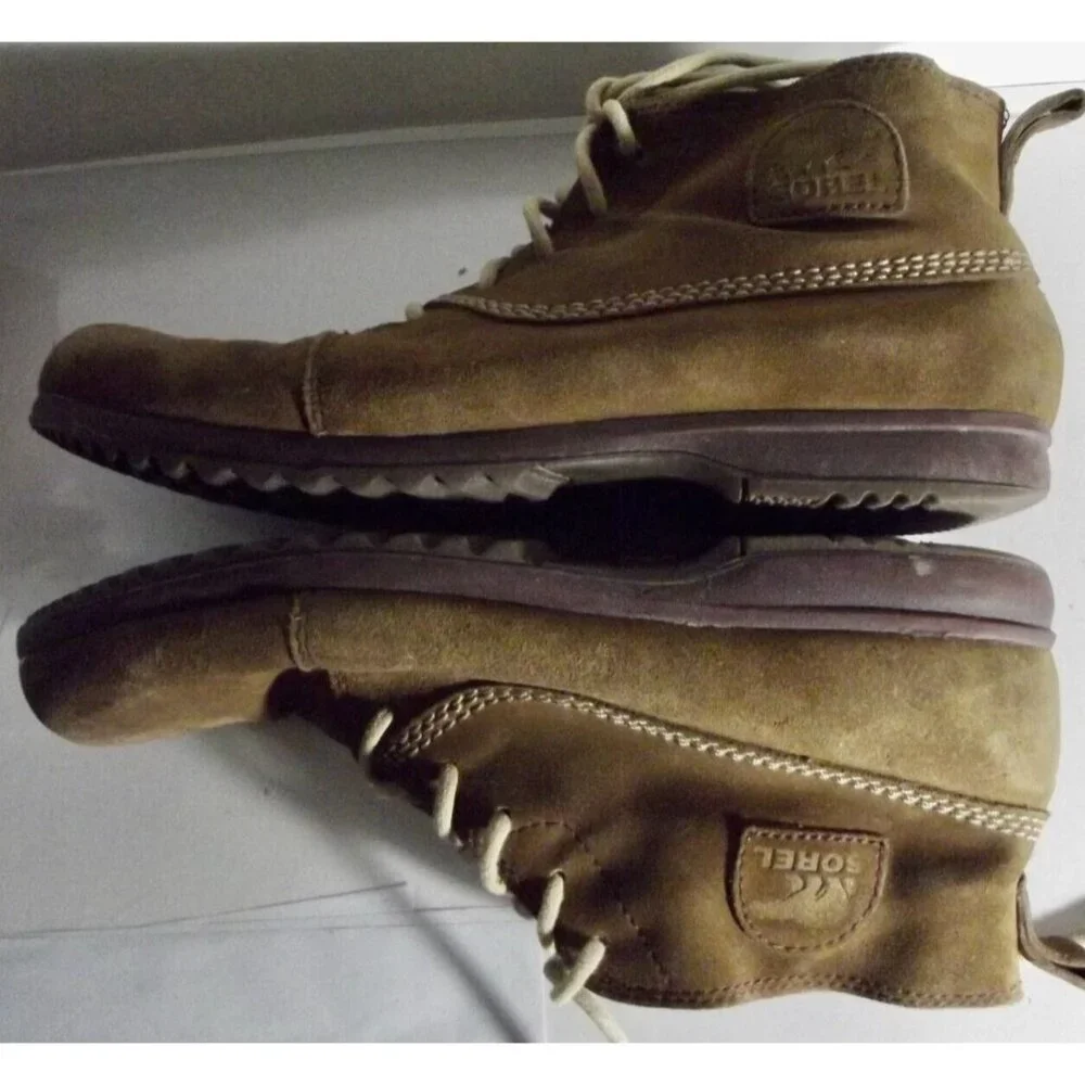 Sorel Chukka Boot Mens 10.5 Brown Suede Greely Waterproof Casual lace up outdoor
